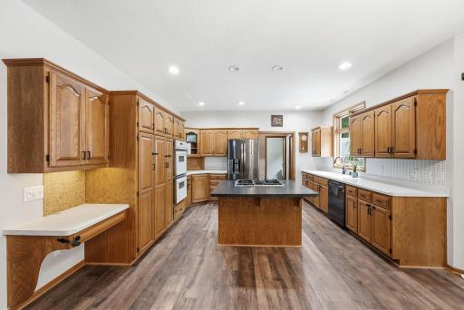 Kitchen with lots of counter space & storage
