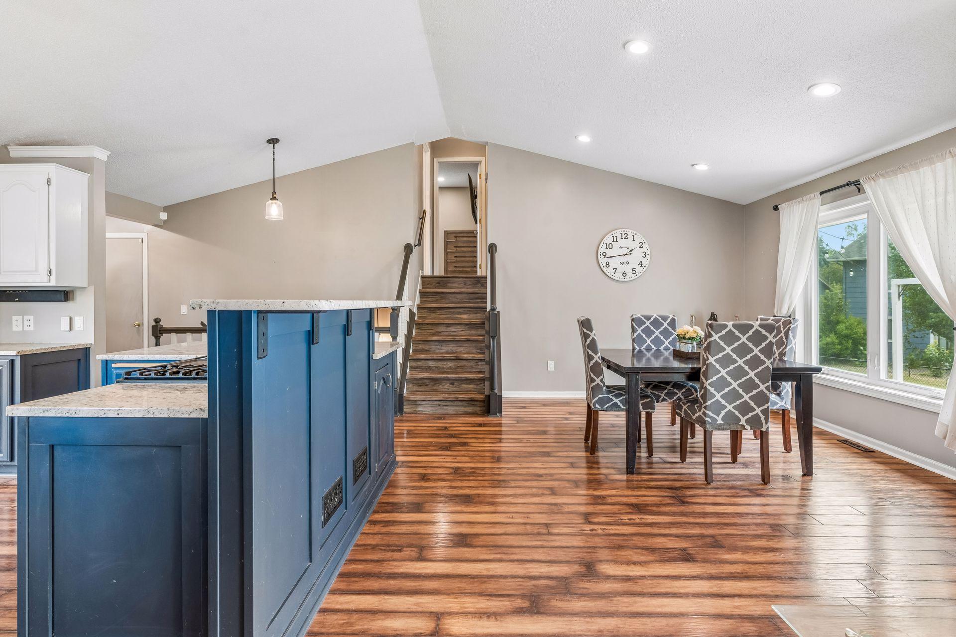 New flooring on the stairs