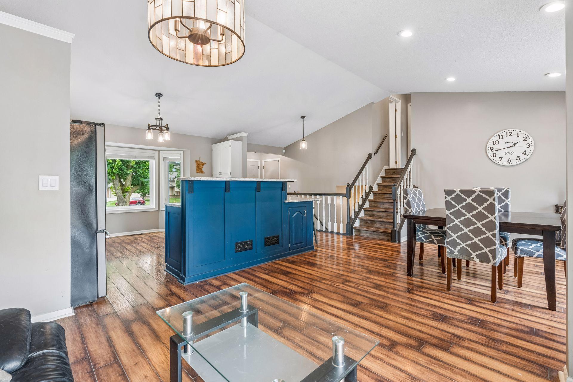View of kitchen from living area