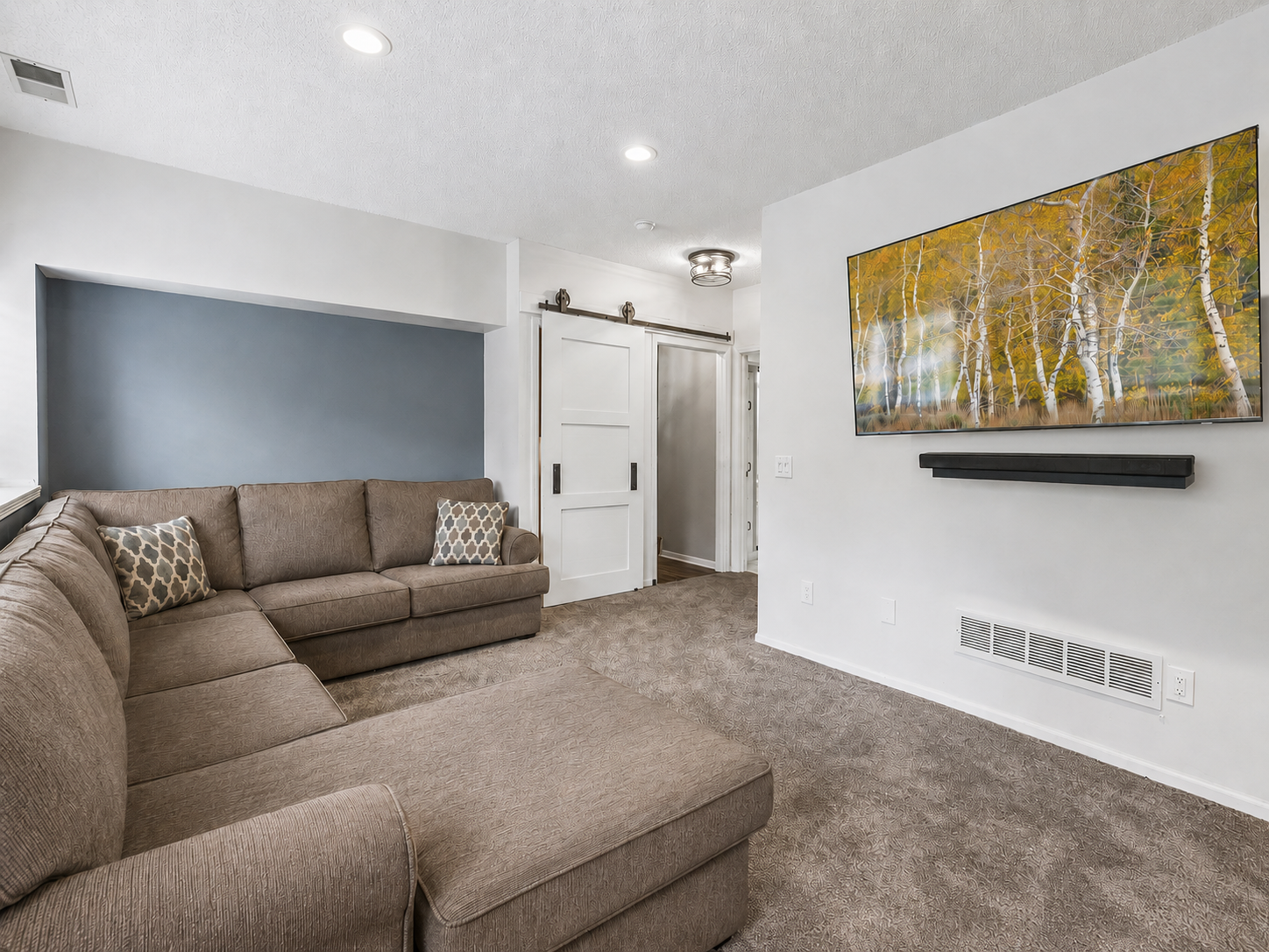 Lower level family room