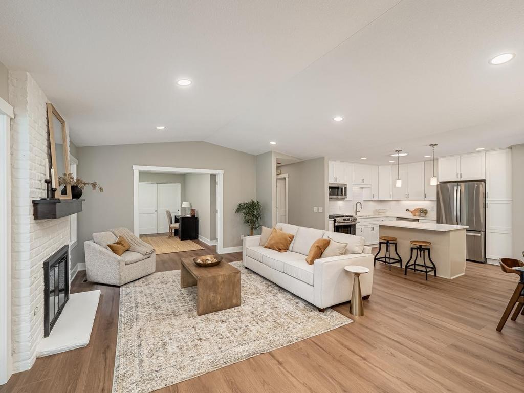 Photo for 984 Yuma Lane N, Plymouth, MN 55447 - Listing #7113951 Welcome to a beautifully transformed Cimarron Ponds townhome—where thoughtful design & quality craftsmanship come together. Light, bright, beautifully finished, the open-concept living space showcases the home's fresh, modern design and inviting feel