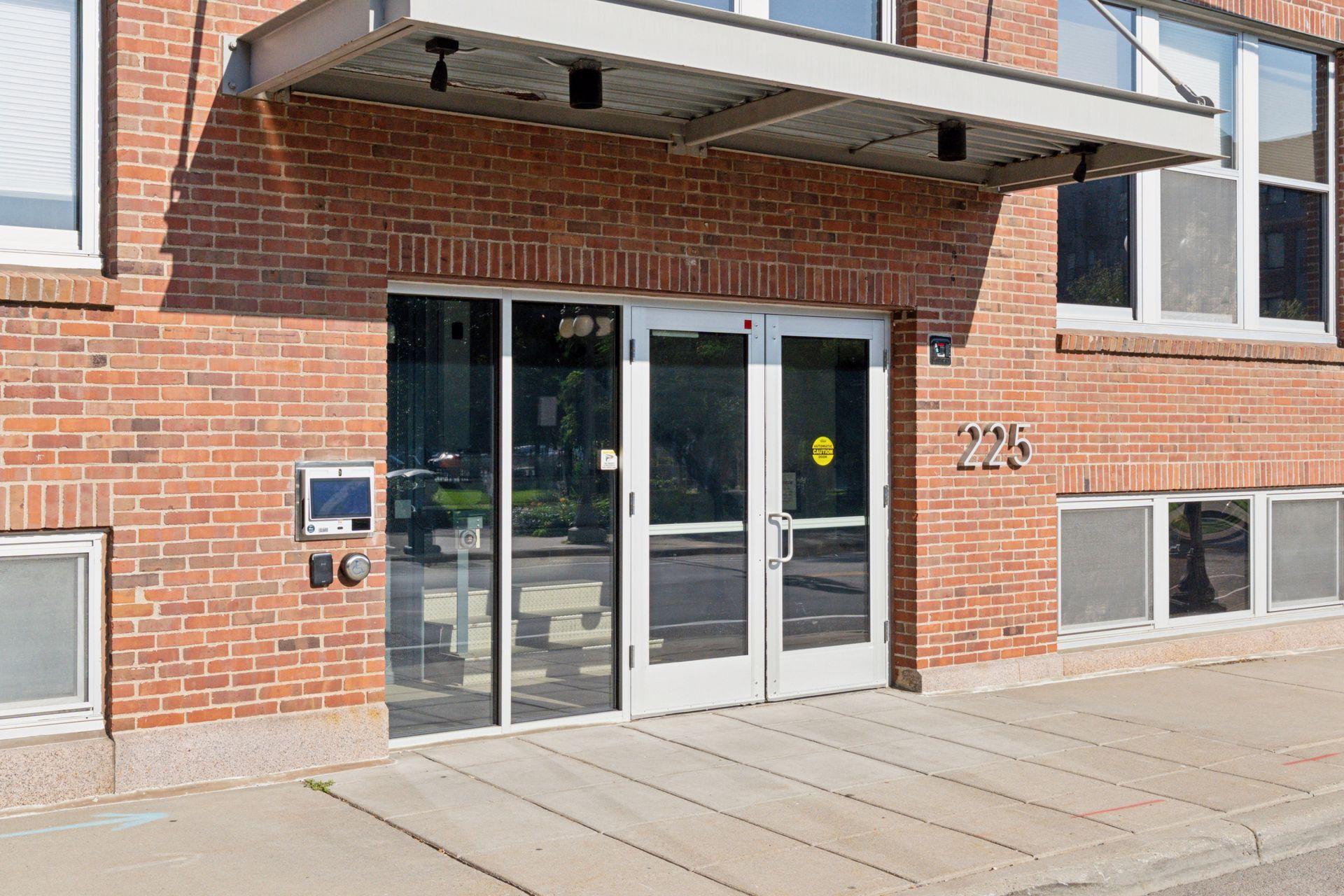 Entrance with security monitor with camera to see your guests as you let them in
