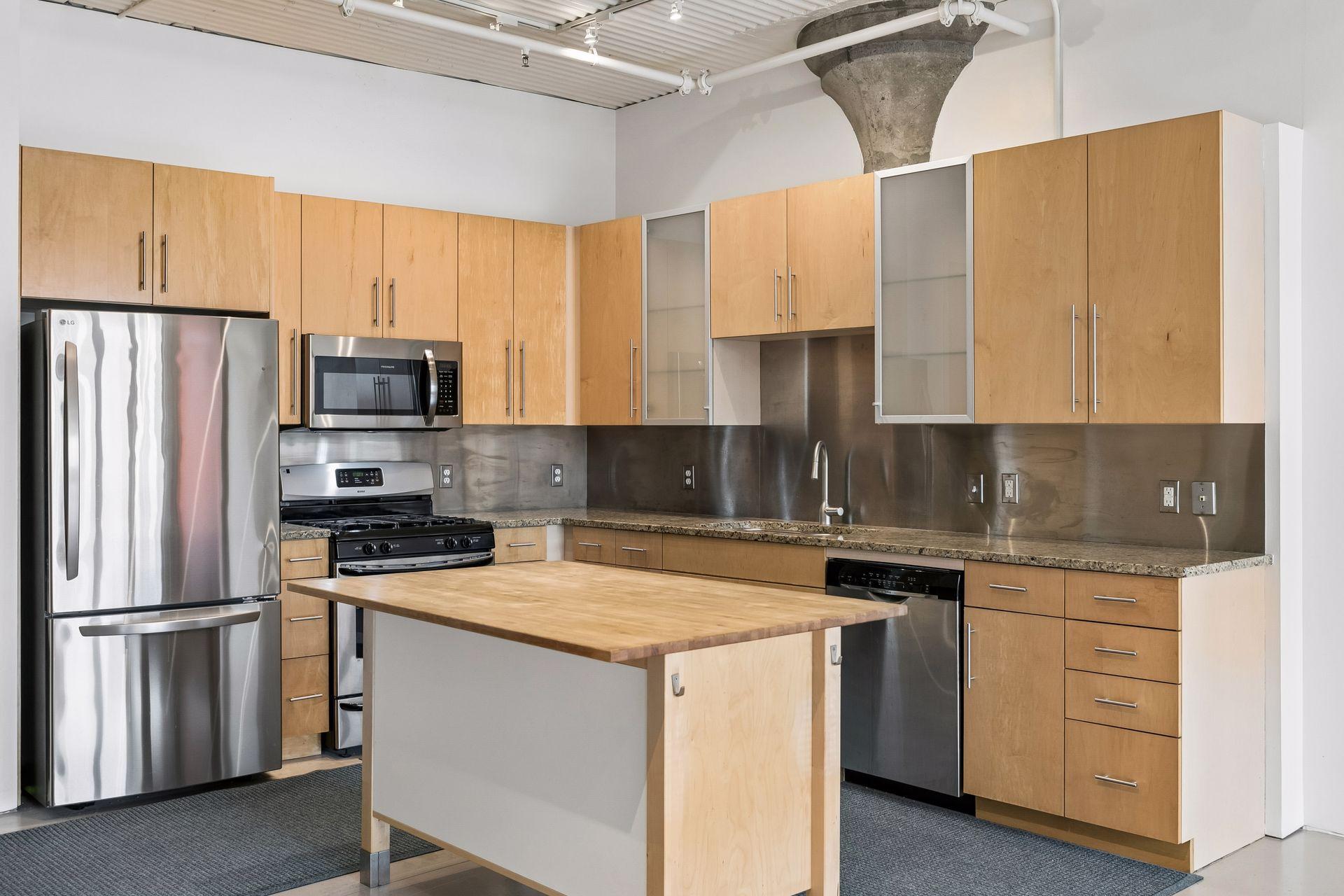 New stainless steel appliances