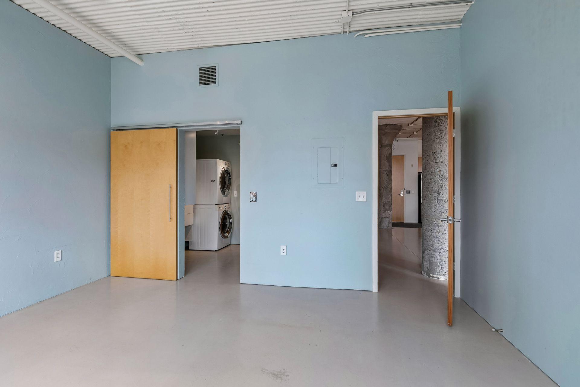 Large closet and in unit washer and dryer