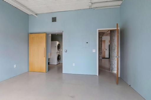 Large closet and in unit washer and dryer