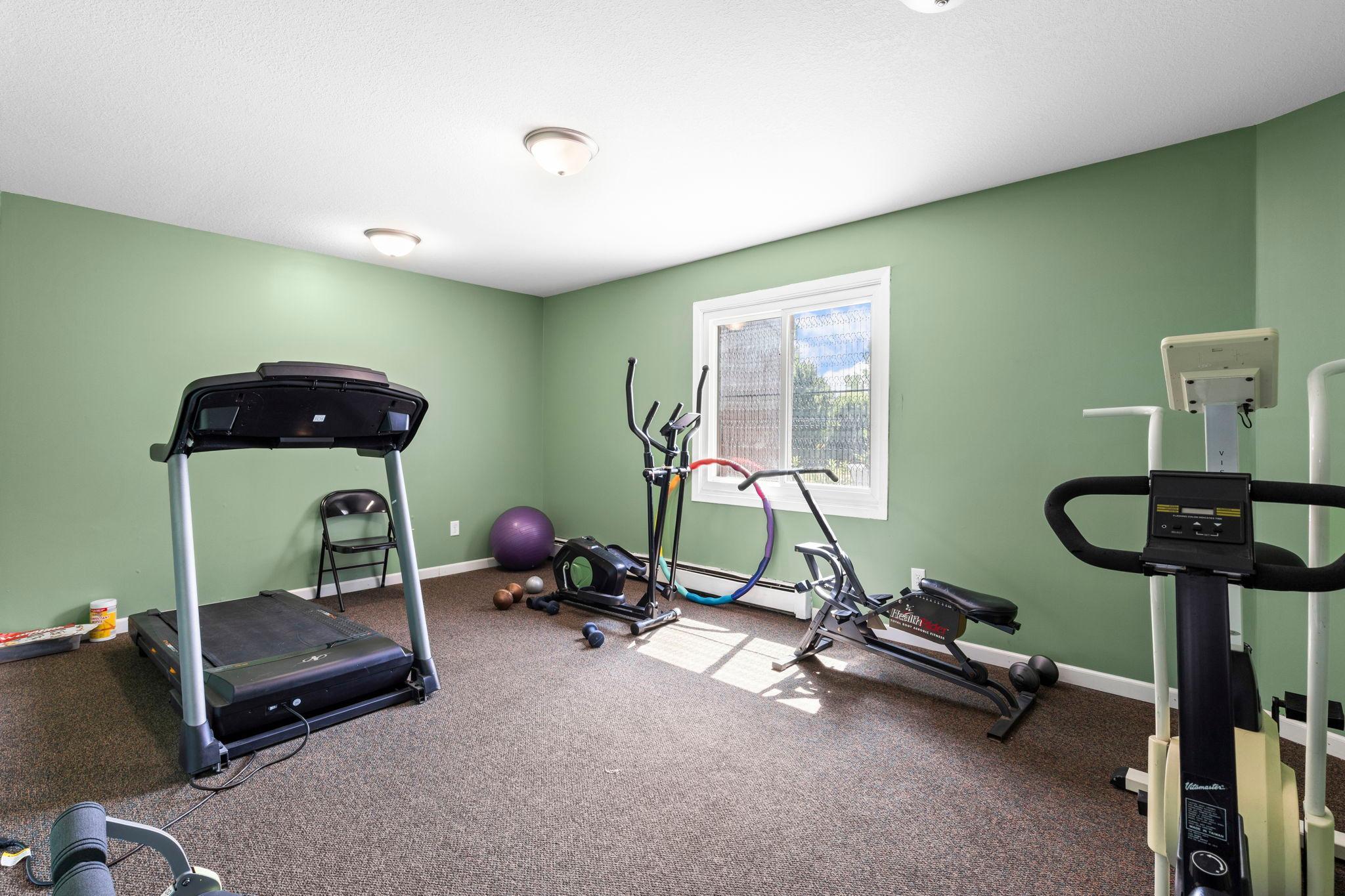 Community fitness room.