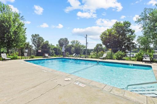 The shared community pool offers the perfect space for enjoying summer days, relaxing, and creating lasting memories.