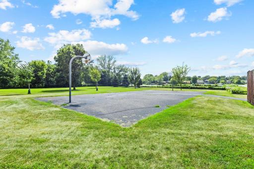 Enjoy the sport court, offering a great space for outdoor recreation and staying active.