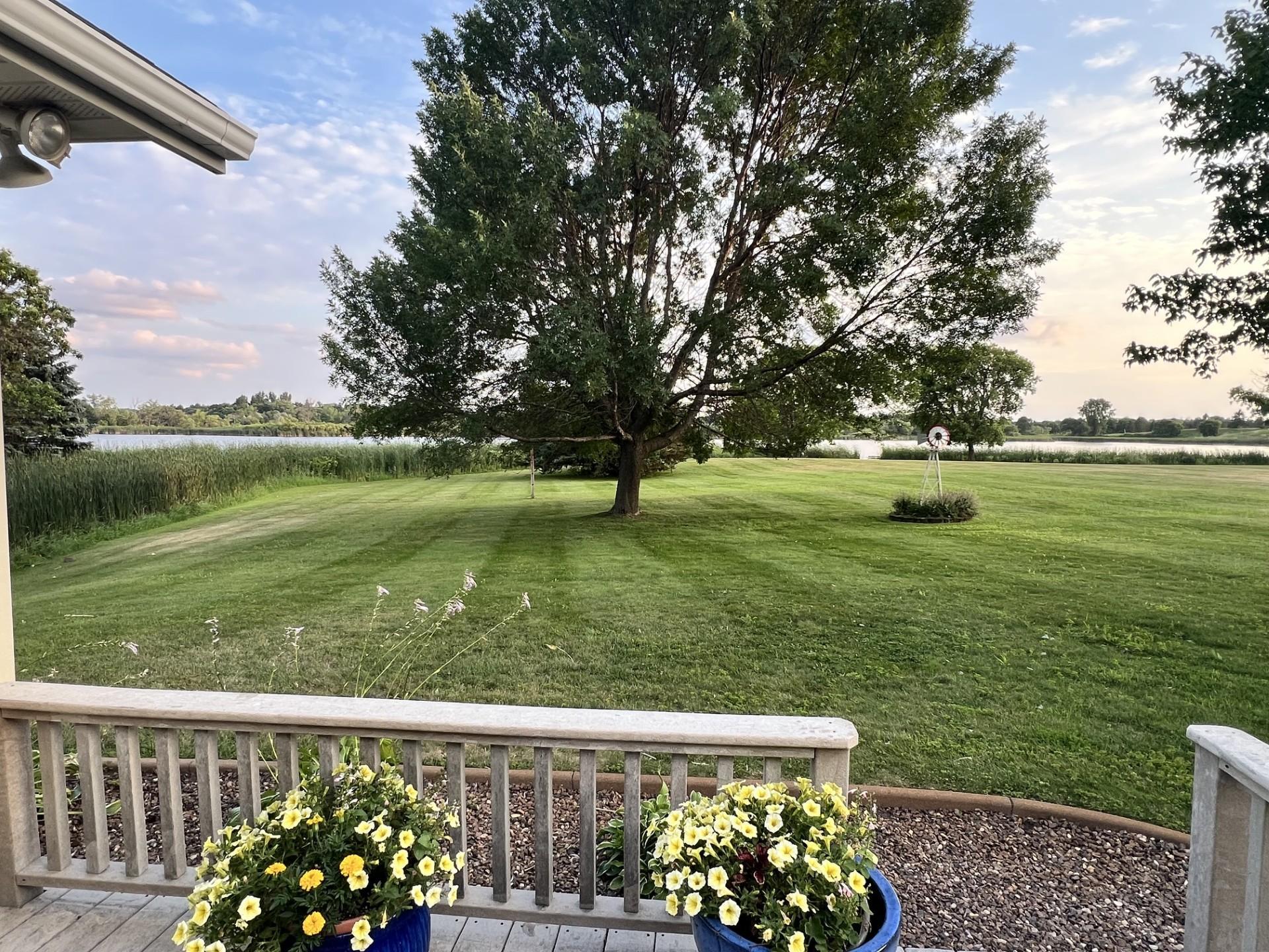 Backyard view from the deck