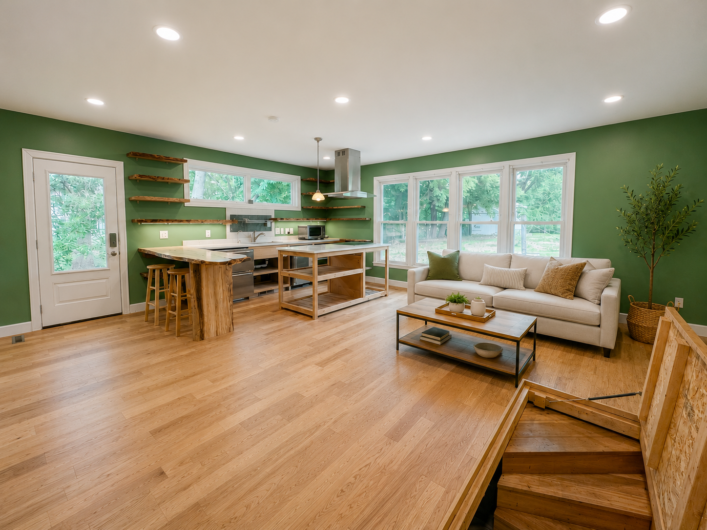 Virtually Staged Living Room