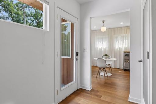 Back entry and mudroom, off of the kitchen.