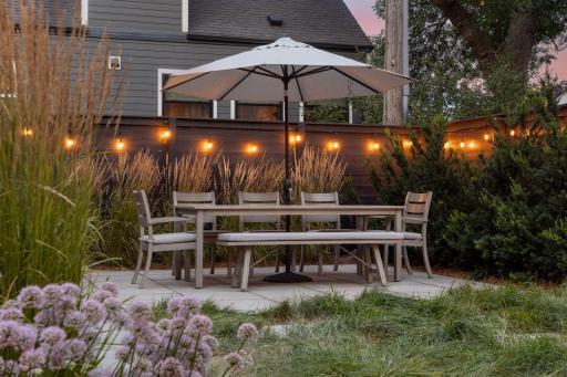 Cozy and romantic vibes in the evening.