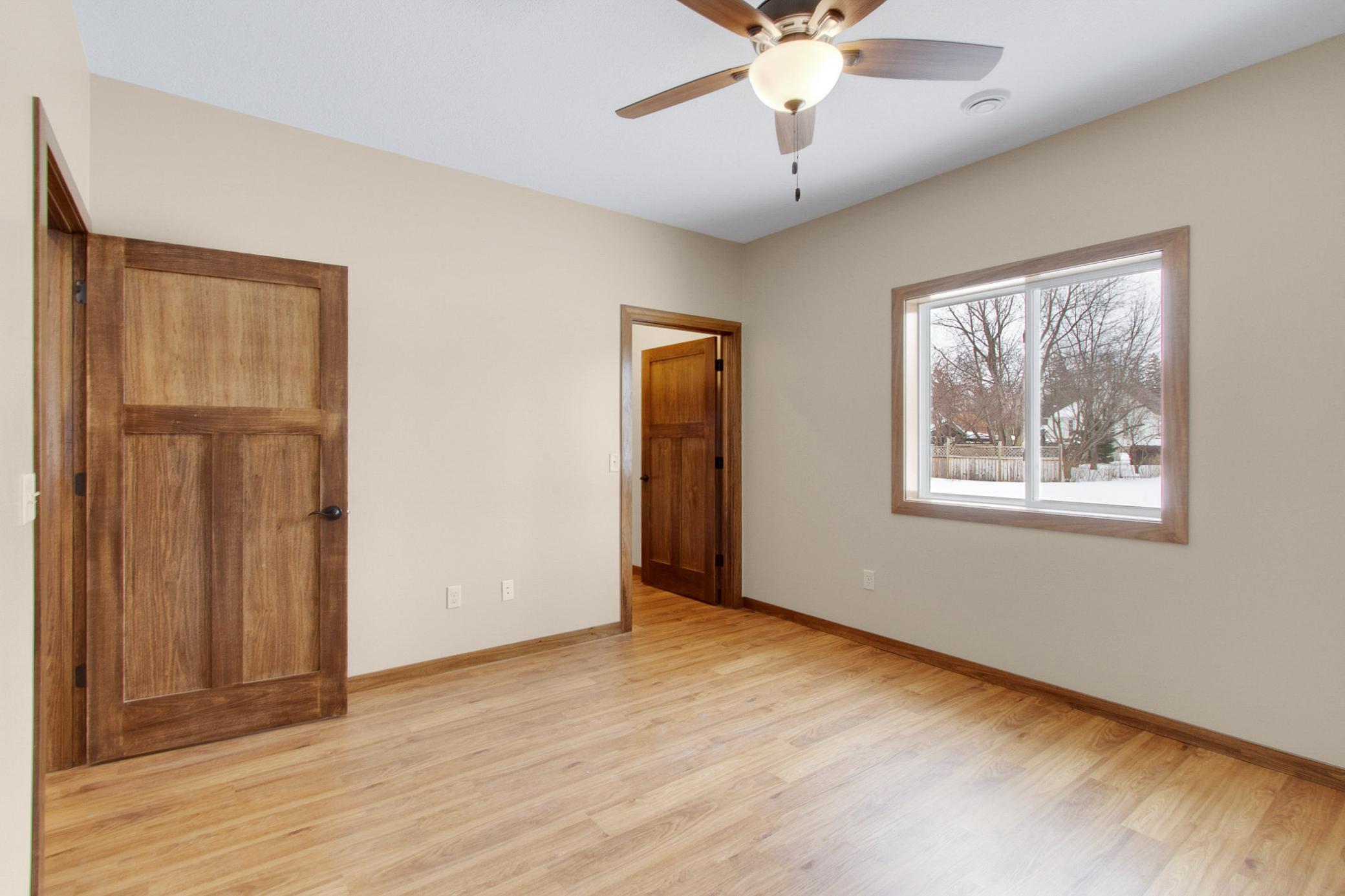 Spacious master bedroom.