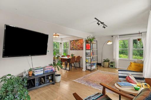 Bright cozy living space