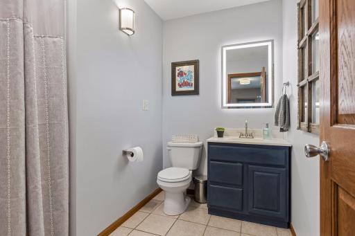 Yet another cute, updated bathroom. 5 out of 5 stars on yelp!