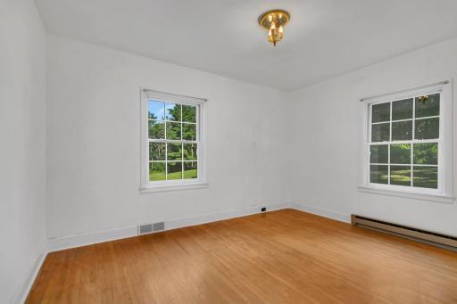Upper Bedroom #2, beautiful hardwood floors.