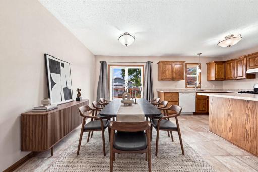 Imagine your dining here - virtually staged