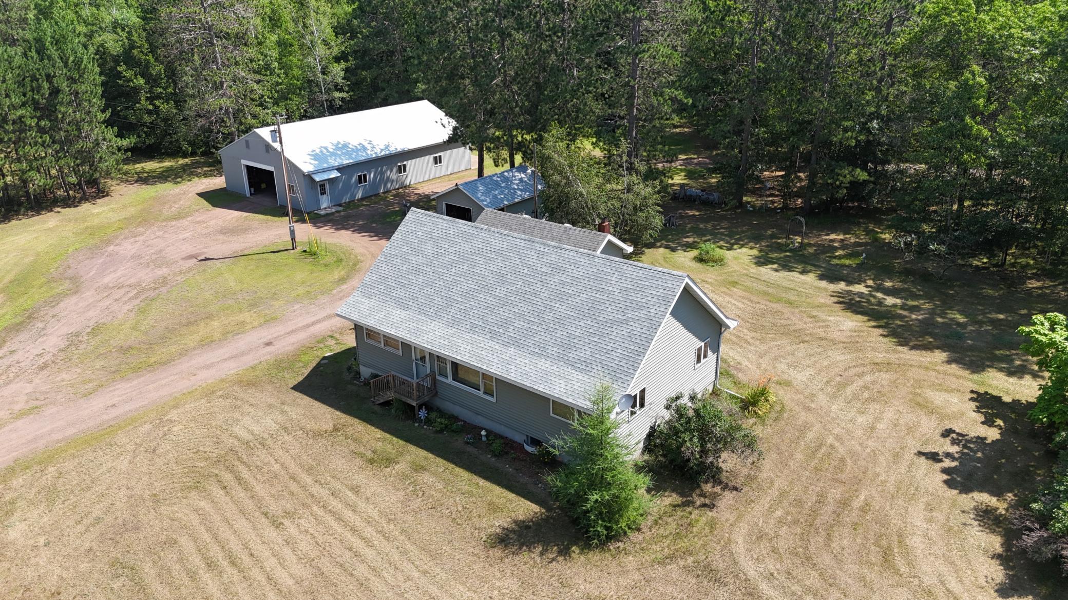 Home with Pole Barn on 5 acres