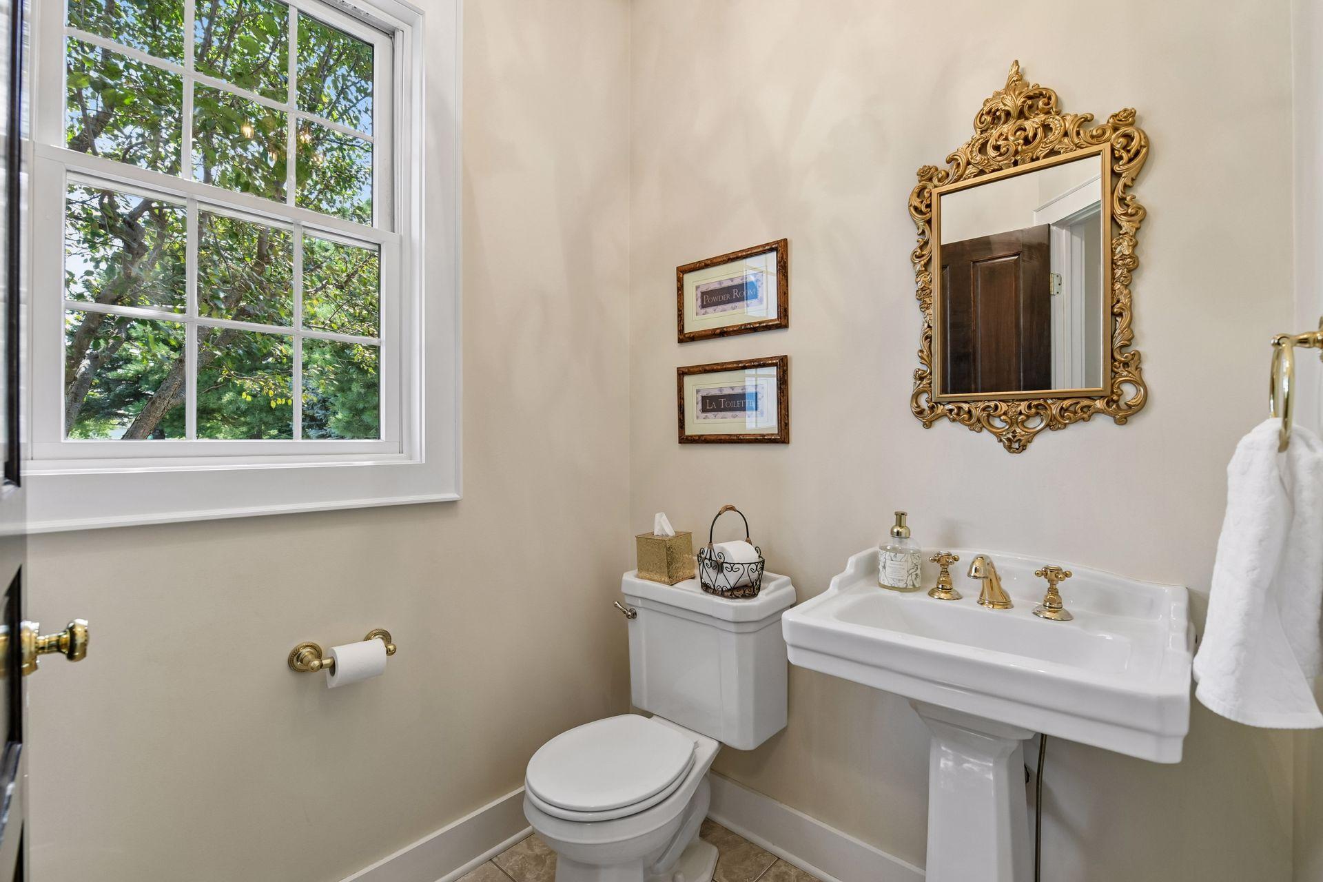 The Main Level Powder Room.