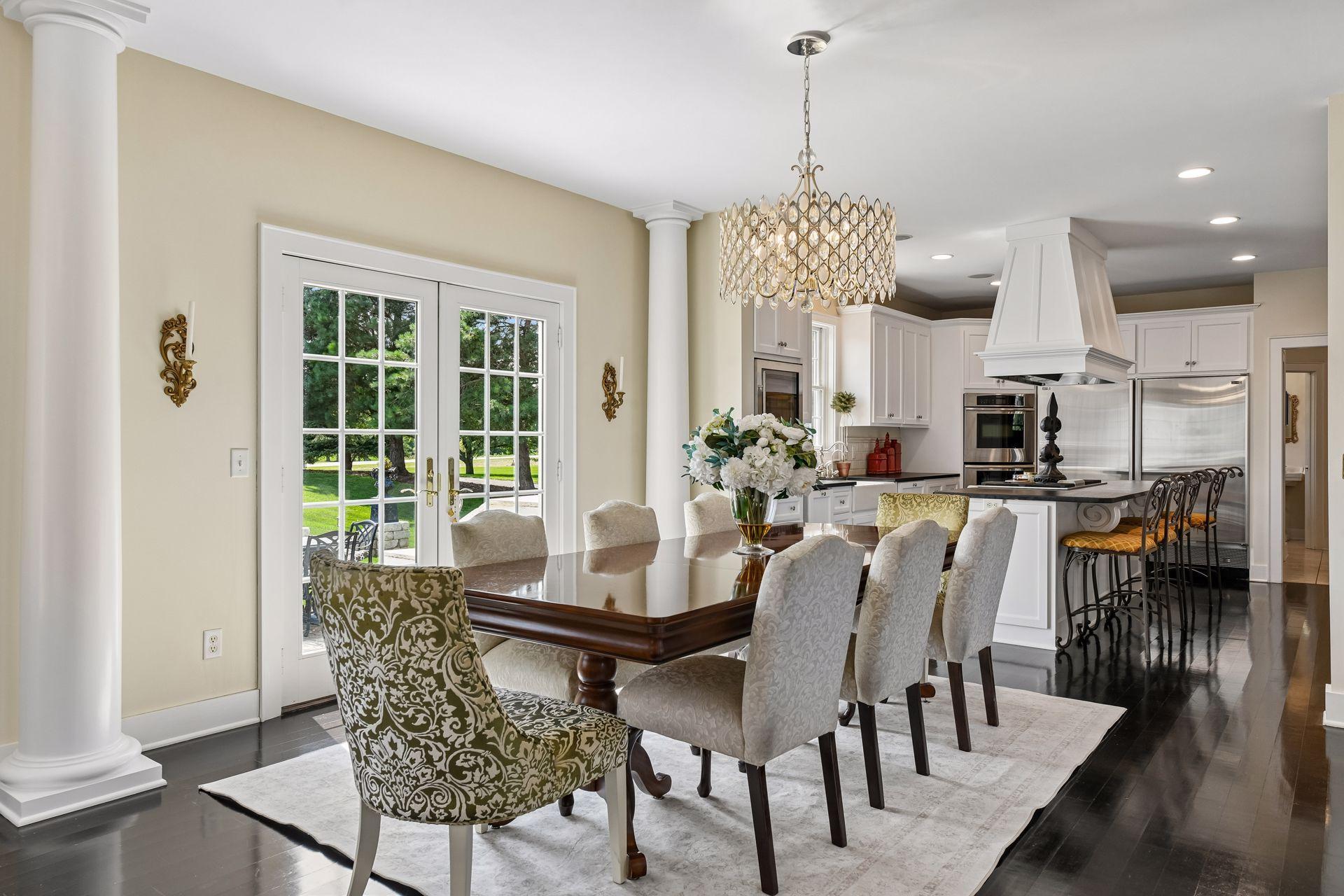 Enjoy connecting with family and friends in the dining room.