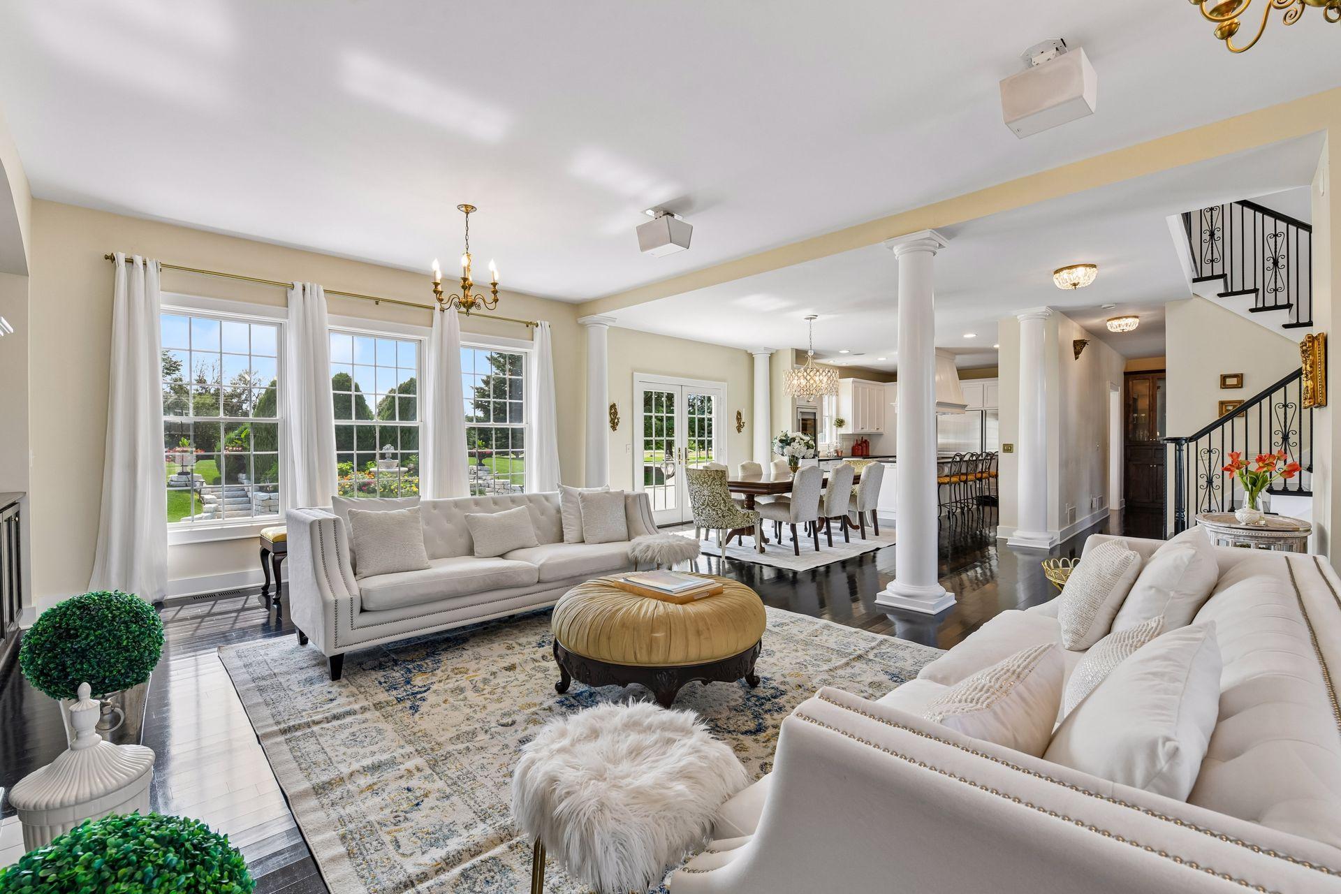 Offering a fantastic floor plan, the main level enjoys large windows and open spaces designed for everyday living and entertaining.