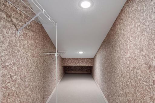 Separate upper-level, large cedar-lined closet
