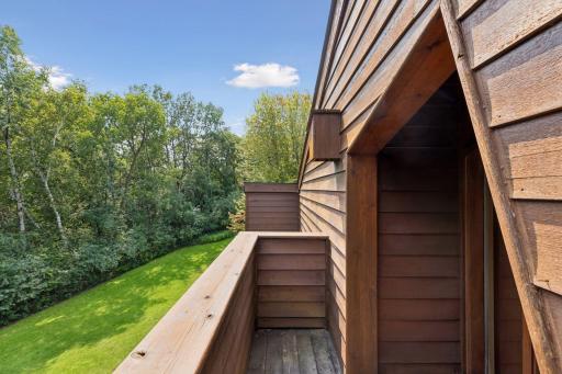 Cedar siding with special cedar exterior lighting