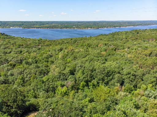This is a panoramic view of the St. Croix River Valley from the park overlook. Sights of Afton and St. Mary's Point, MN, can be seen directly across the St. Croix River, while Hudson, Bayport, and Stillwater can be seen to the north.