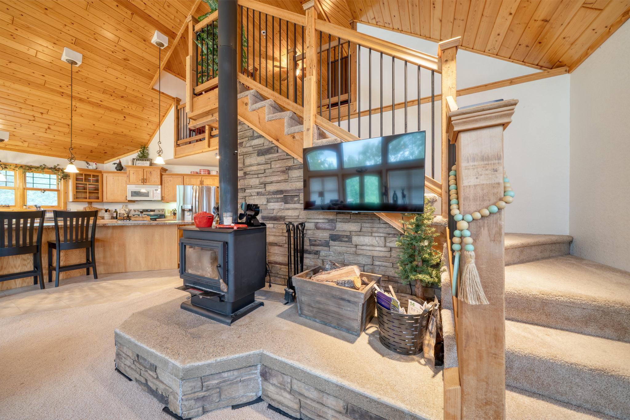Wood Burning Fireplace