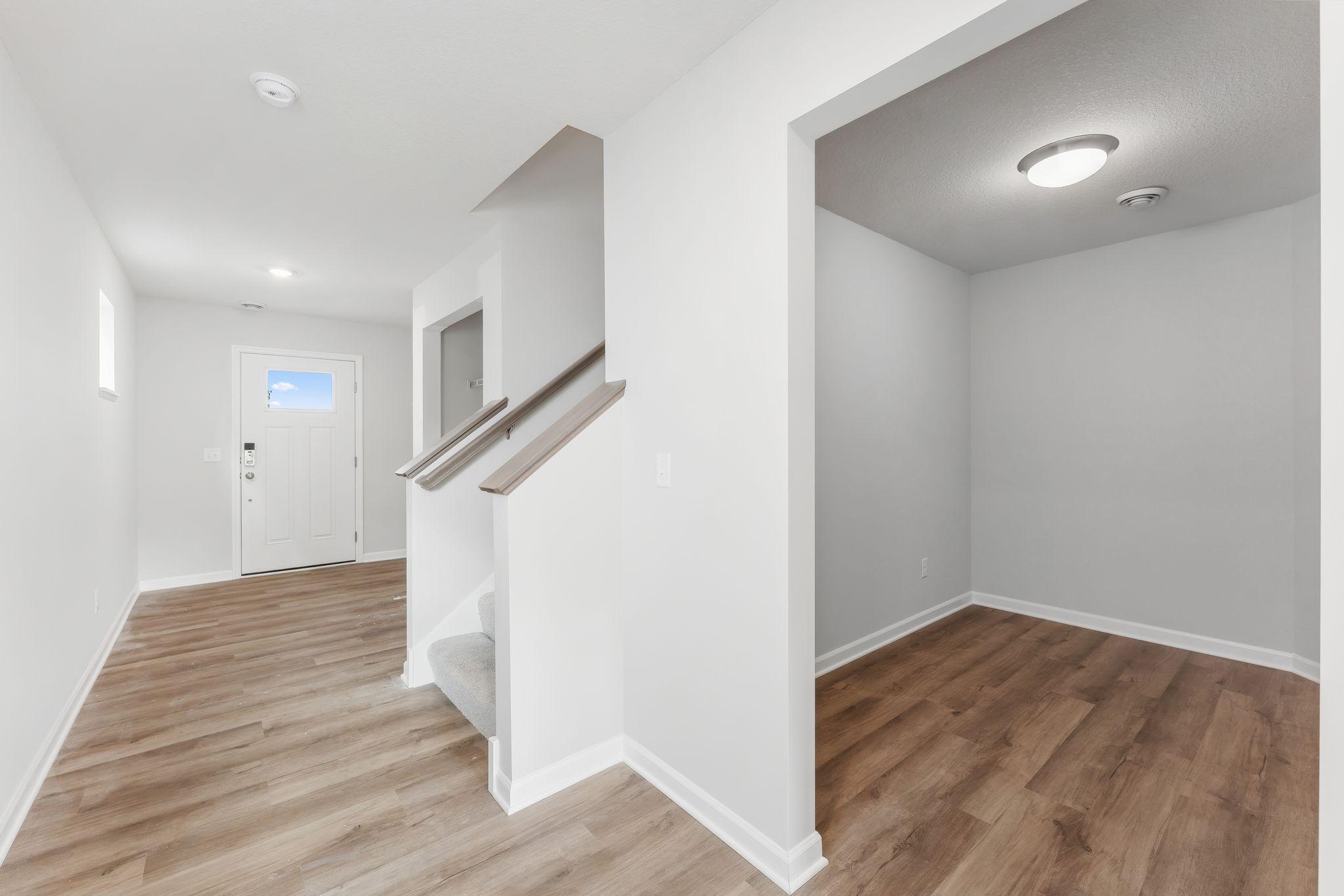 As you enter your new home, this spacious entryway leads to your very own office flex room. (Photos are for representation only, colors and materials may vary in actual home.)