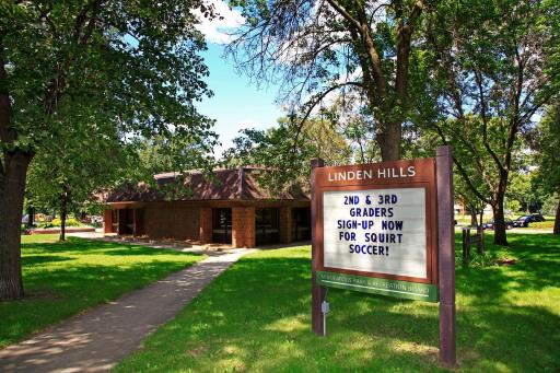 Linden Hills Park — Green neighborhood setting with recreational spaces and mature trees.