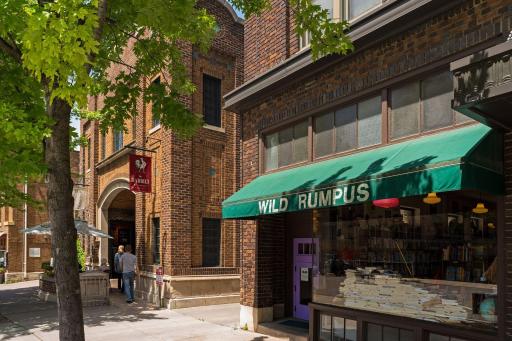 Colorful independent bookstore adding character to the Linden Hills shopping district.