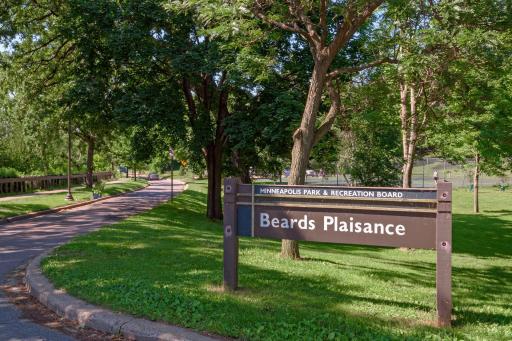 Beard’s Plaisance, a peaceful Lake Harriet park with picnic areas, playgrounds, and tennis courts.