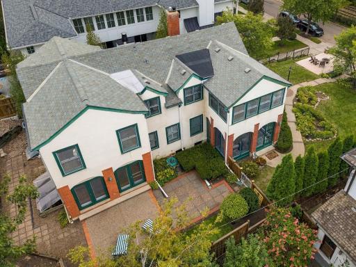 From above, you really get a feel for the size and presence of the home.