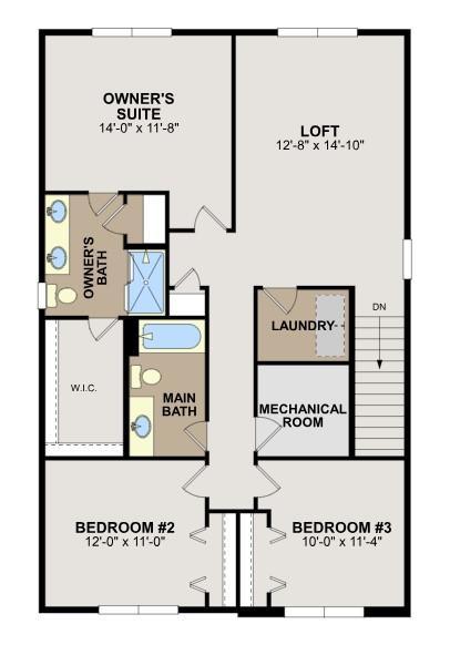 Andover Second Floor layout