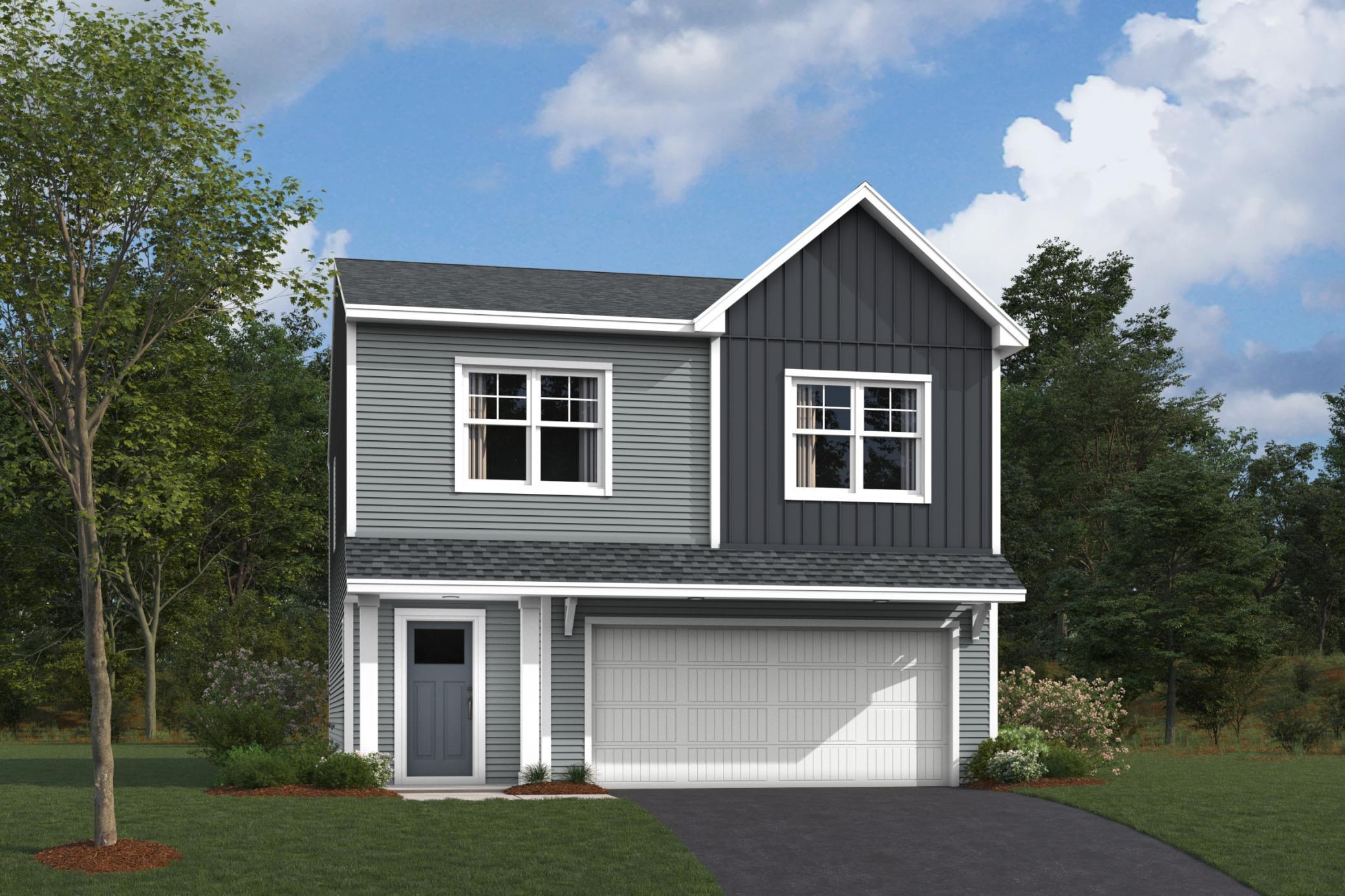 Andover C exterior rendering. For representational purposes only.