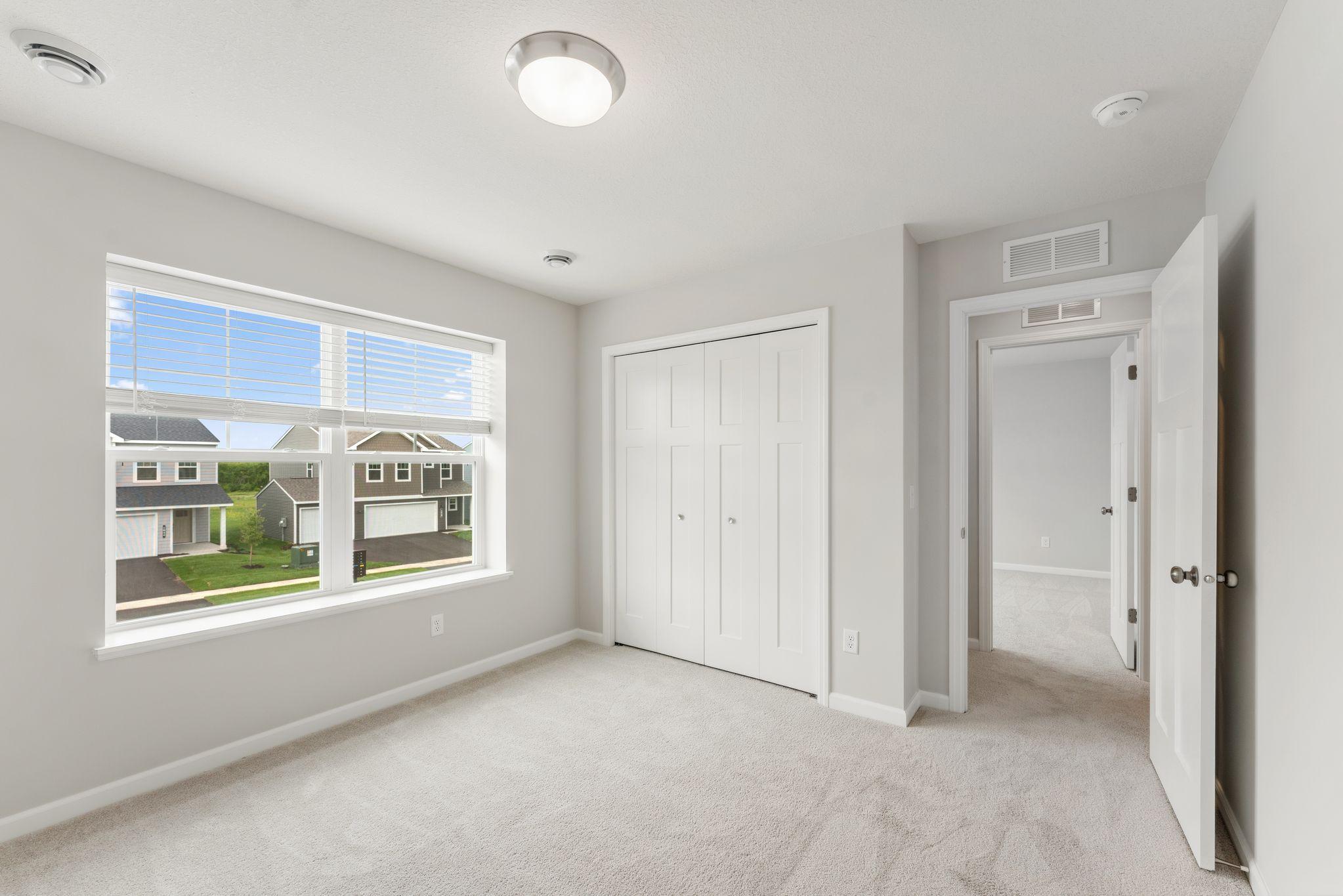 Turn bedroom 3 into a guest room or decorate it any way you'd like! (Pics are for representation only, colors and materials may vary in actual home.)