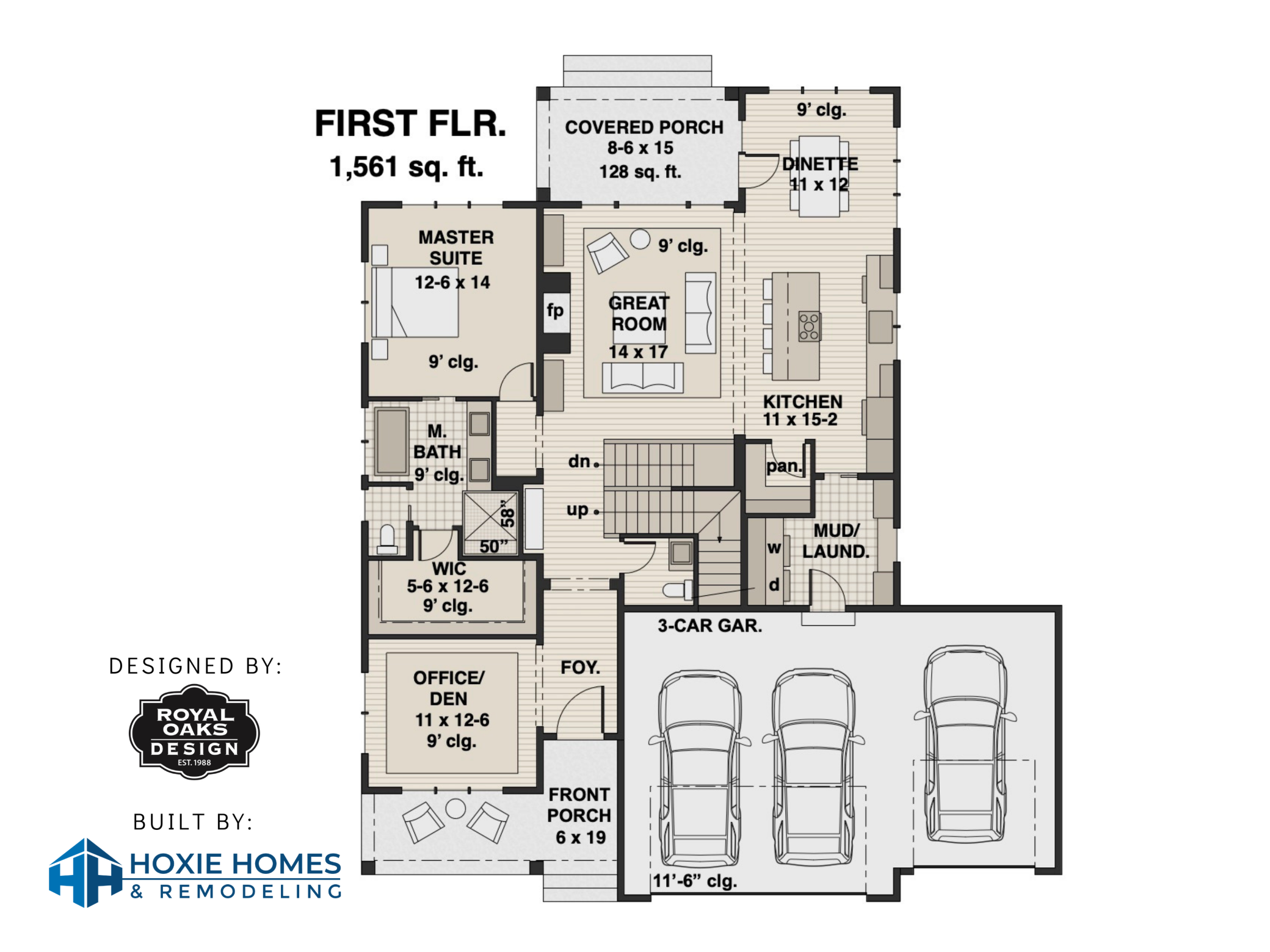 Hoxie Homes SAMPLE, Emerald 1st floor plan