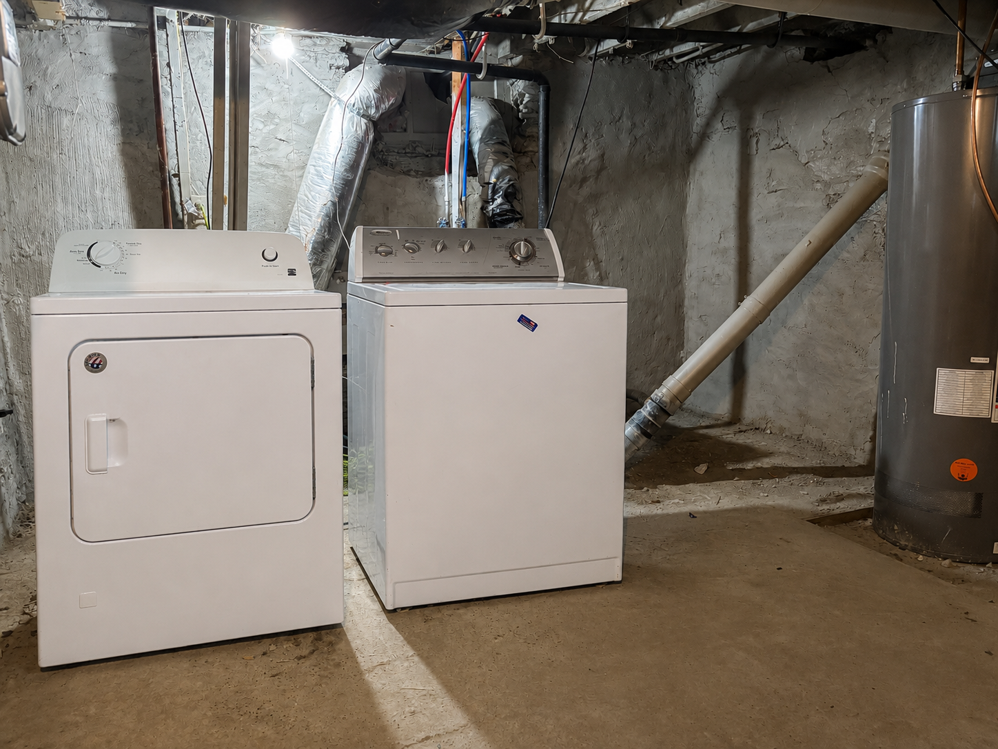laundry in basement
