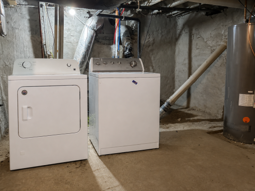 laundry in basement