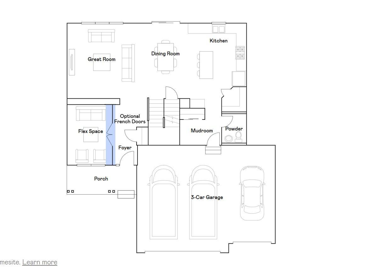 Bristol main level floorplan