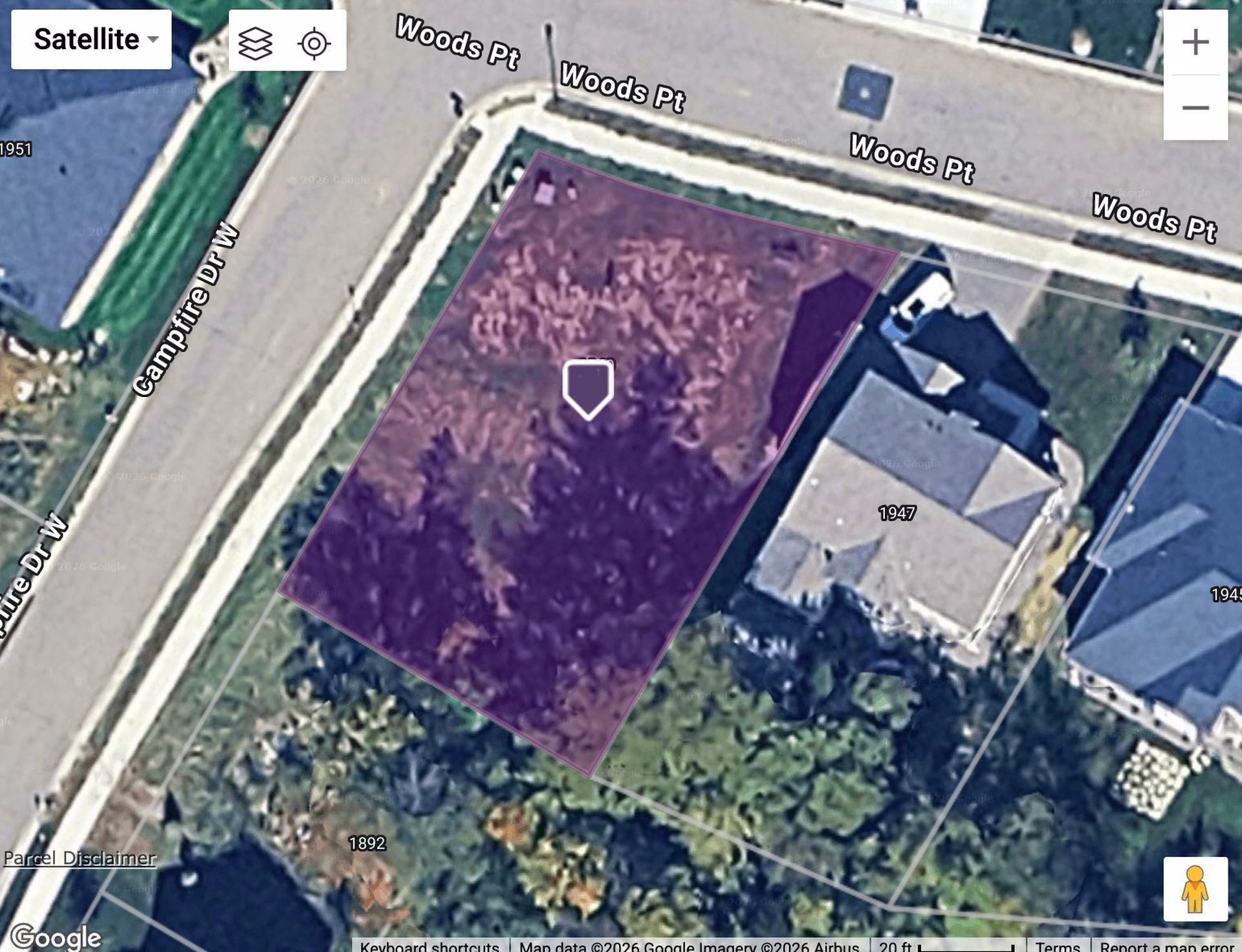 Property Boundary Lines for Subject Property