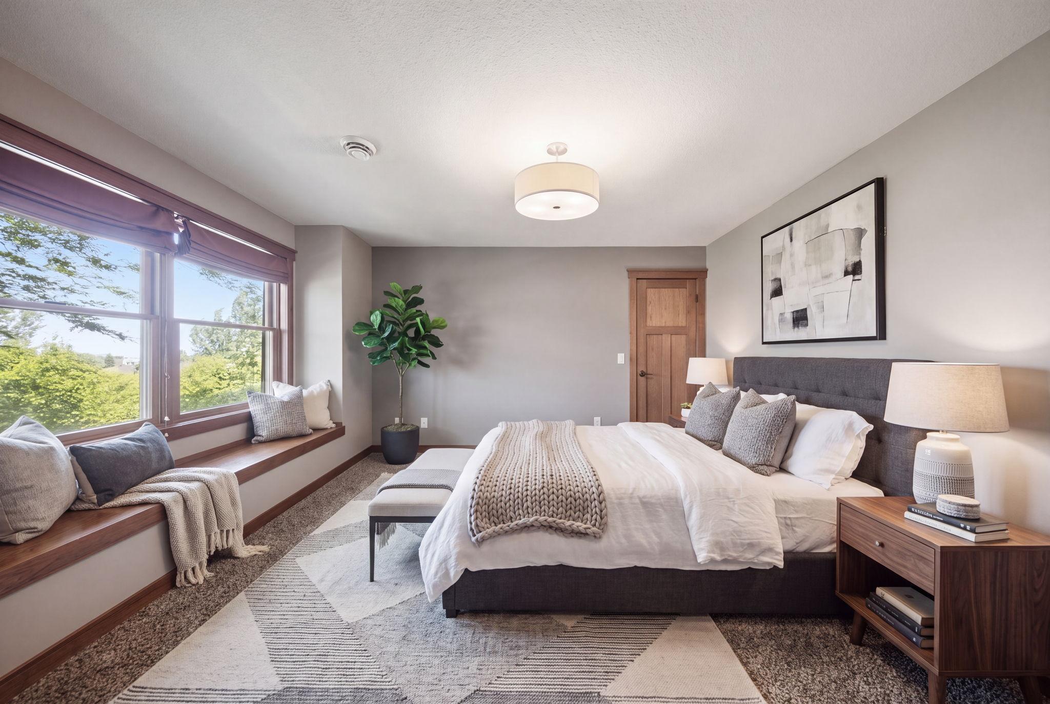 bedroom (virtually staged)