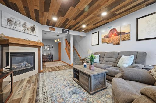 Living room with gas fireplace