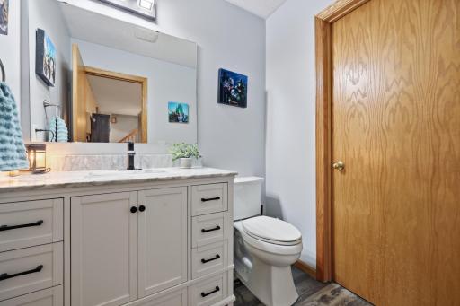 Completely remodeled half bath on main level!