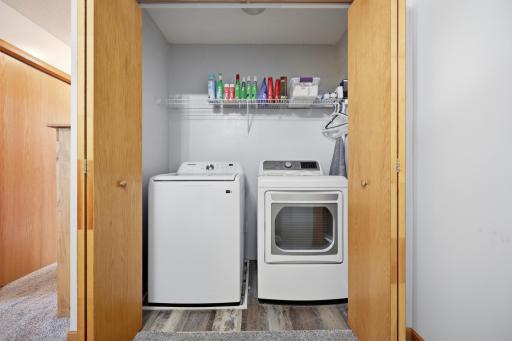 Laundry, conveniently located on the upper level