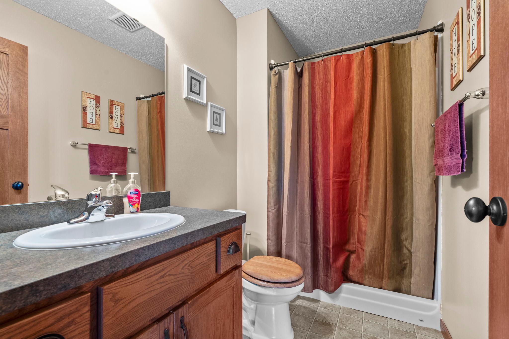 Lower level 3/4 bath