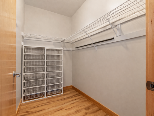 Large walk-in closet in primary bedroom.