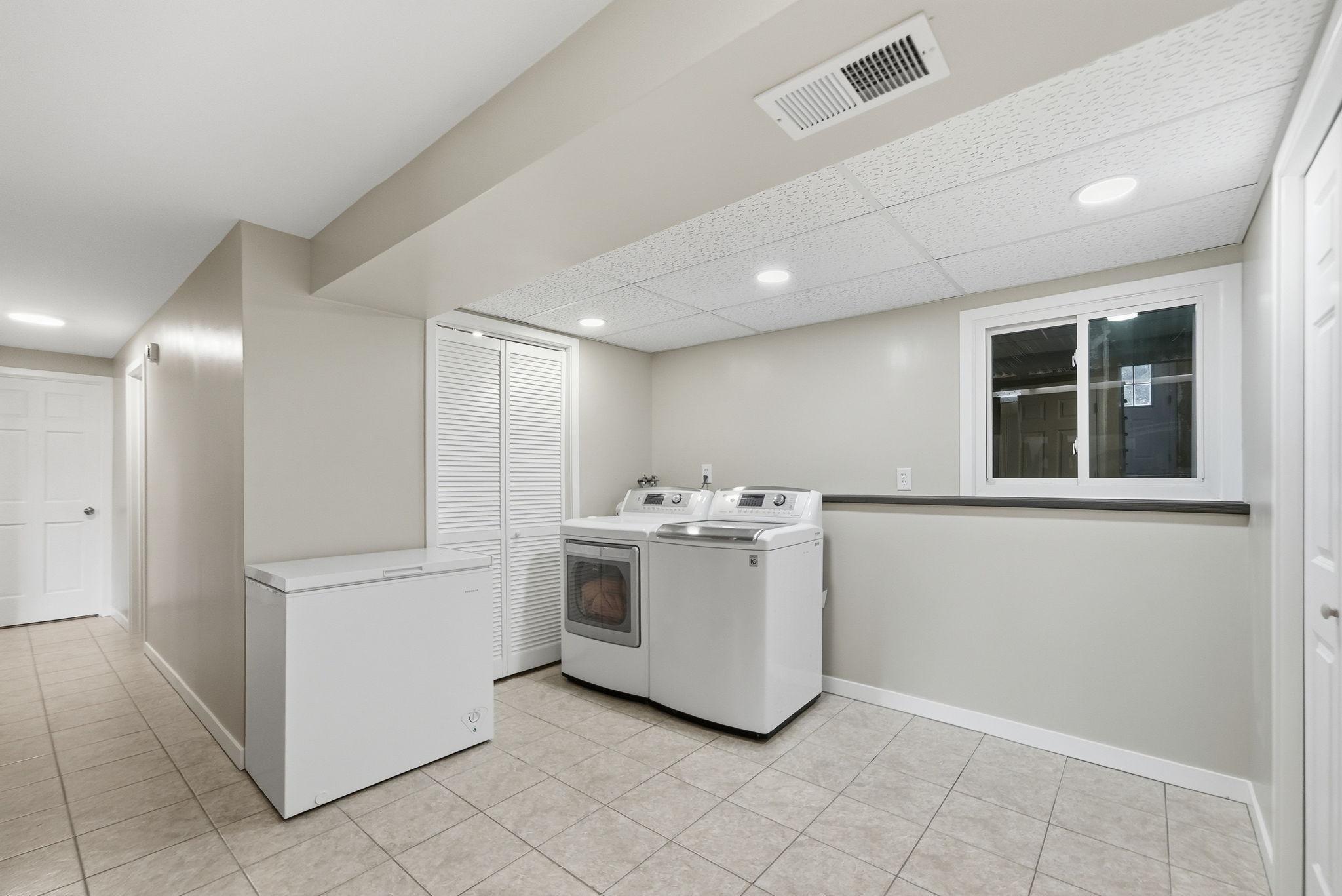 Spacious Laundry area