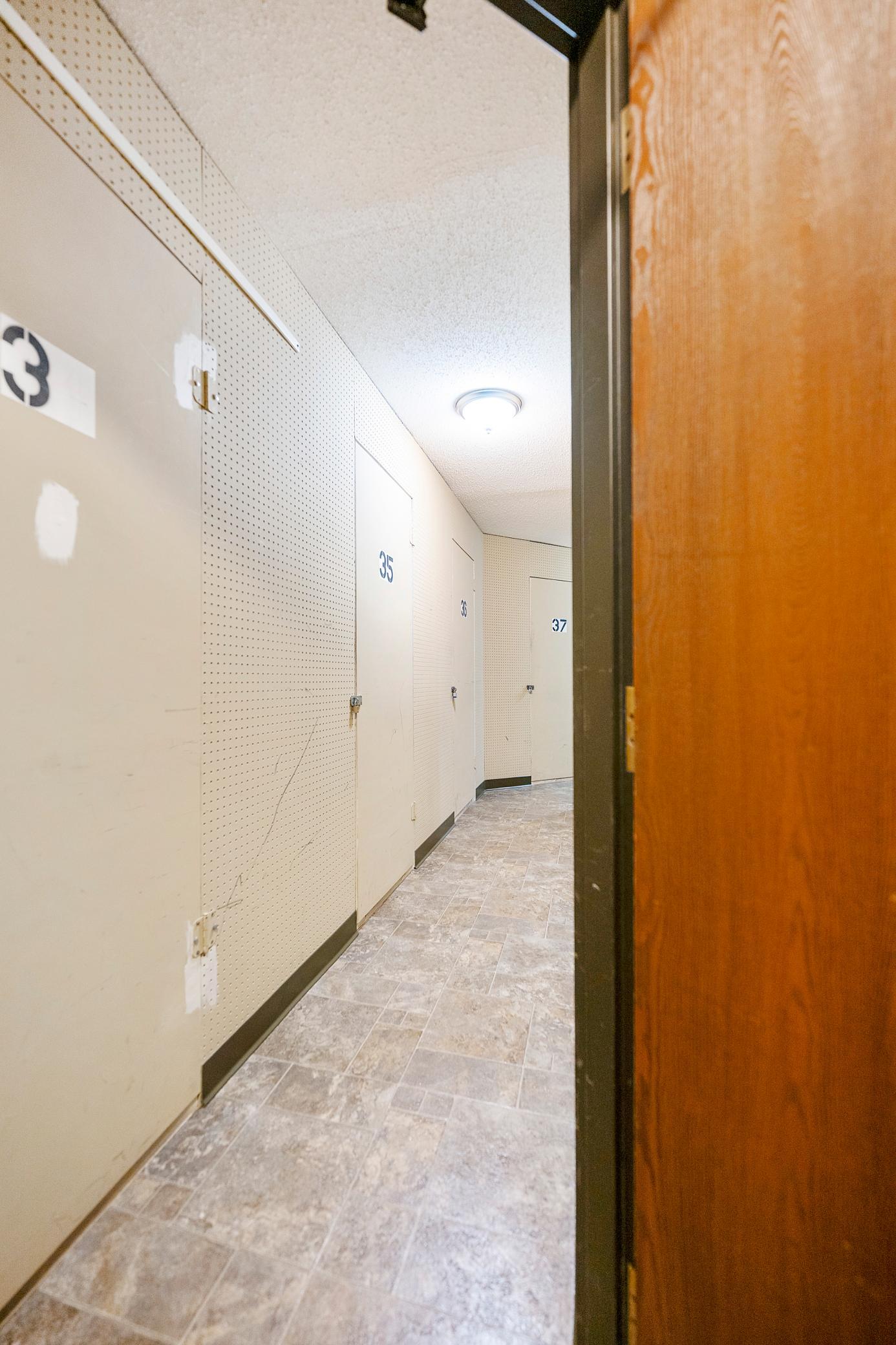 In addition to the abundance of closet space in condo 301: a secure storage locker #35.